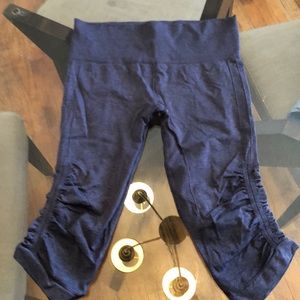 Lululemon purple/blue capris.